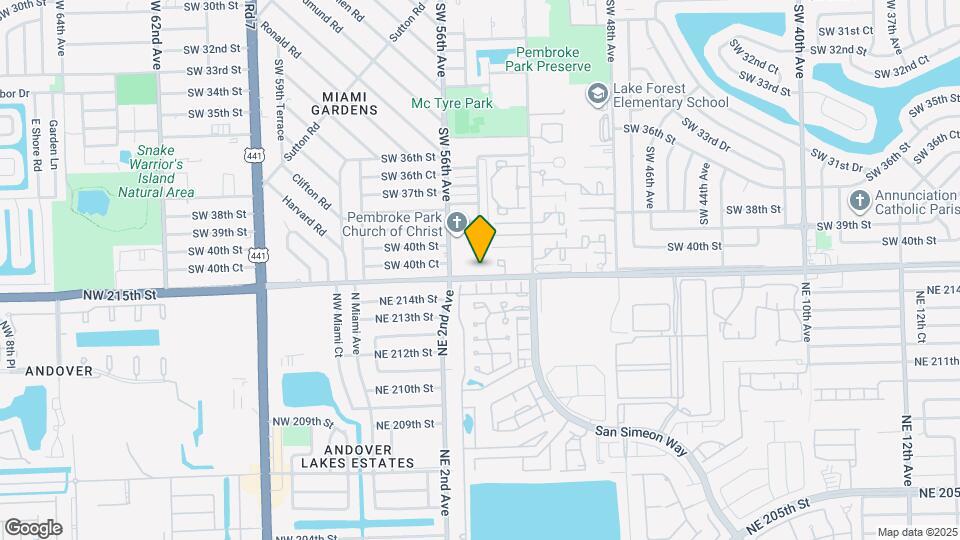 5525 SW 41st St Map and Location Details