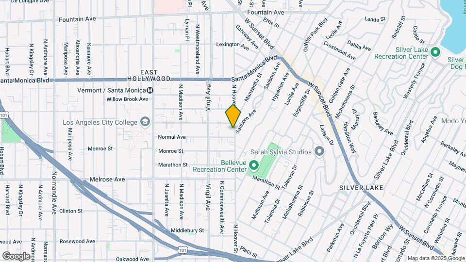 865-867 N Hoover St Mapa y Detalles de la Ubicación
