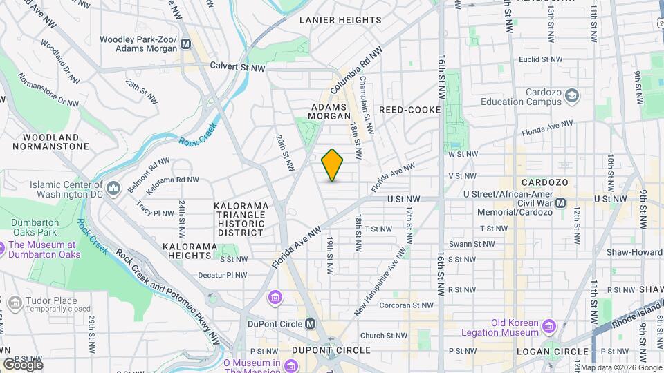 1858 California St NW Map and Location Details