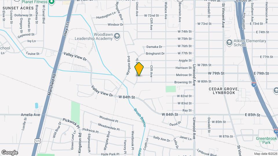 7913 Woodfield Dr Map and Location Details