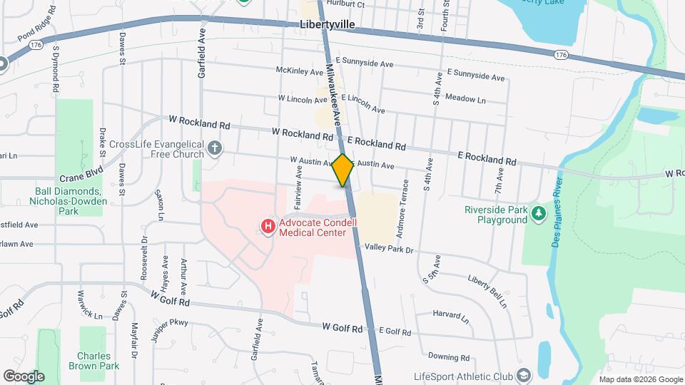 711 S Milwaukee Ave Map and Location Details