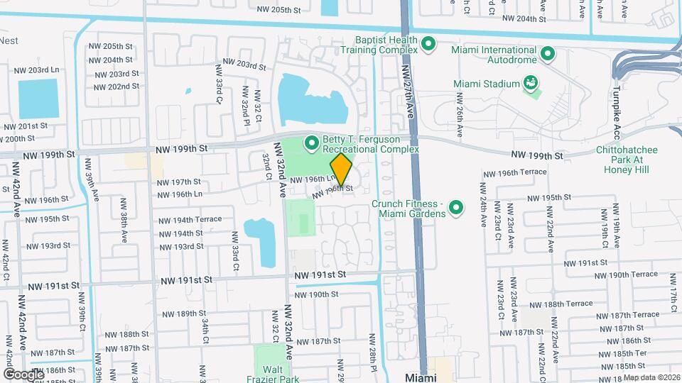19572 NW 29th Pl Mapa y Detalles de la Ubicación