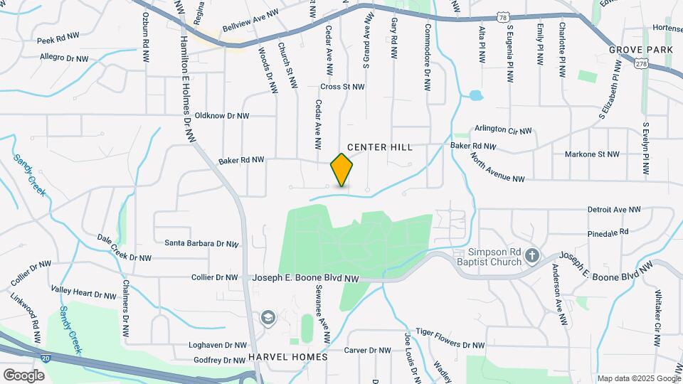 462 Center Hill Ave NW Map and Location Details