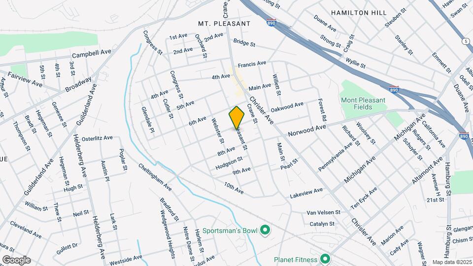 1118 Pleasant St Map and Location Details