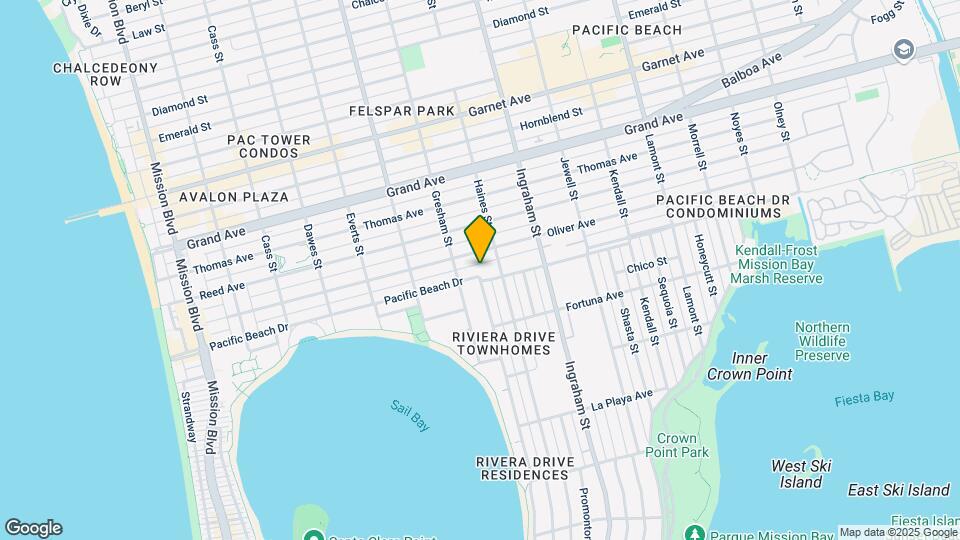 1438 Pacific Beach Dr, Unit 1438 Mapa y Detalles de la Ubicación