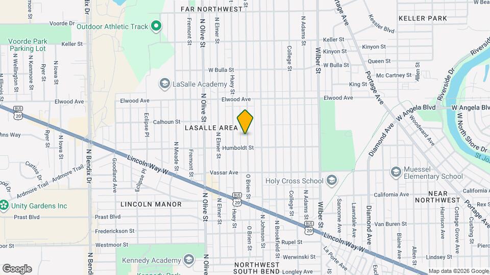 1217 O Brien St Map and Location Details