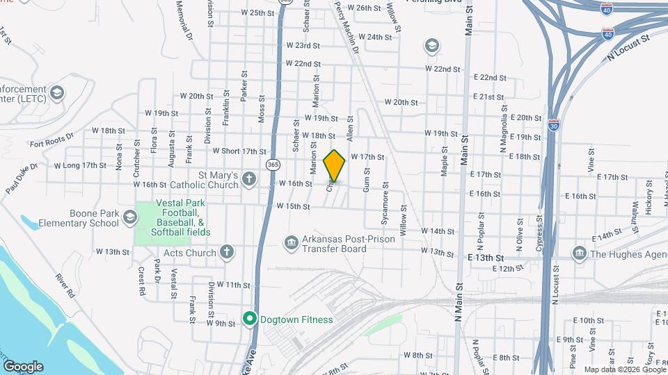 1524 Chandler St Map and Location Details