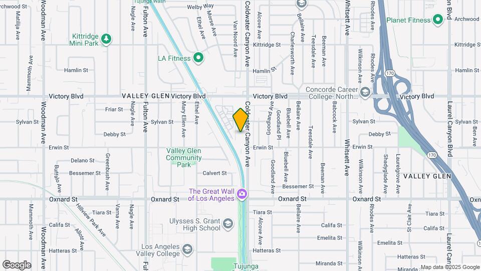 6225 Coldwater Canyon Ave Map and Location Details