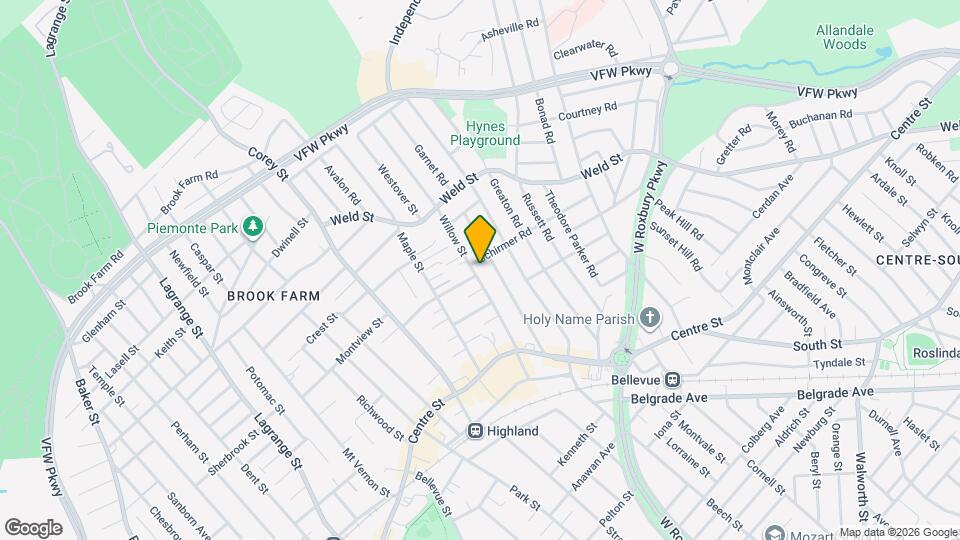 117 Willow St Map and Location Details