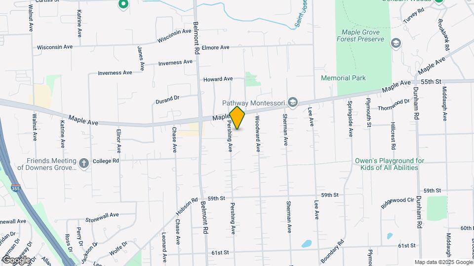 5601 Pershing Ave Map and Location Details
