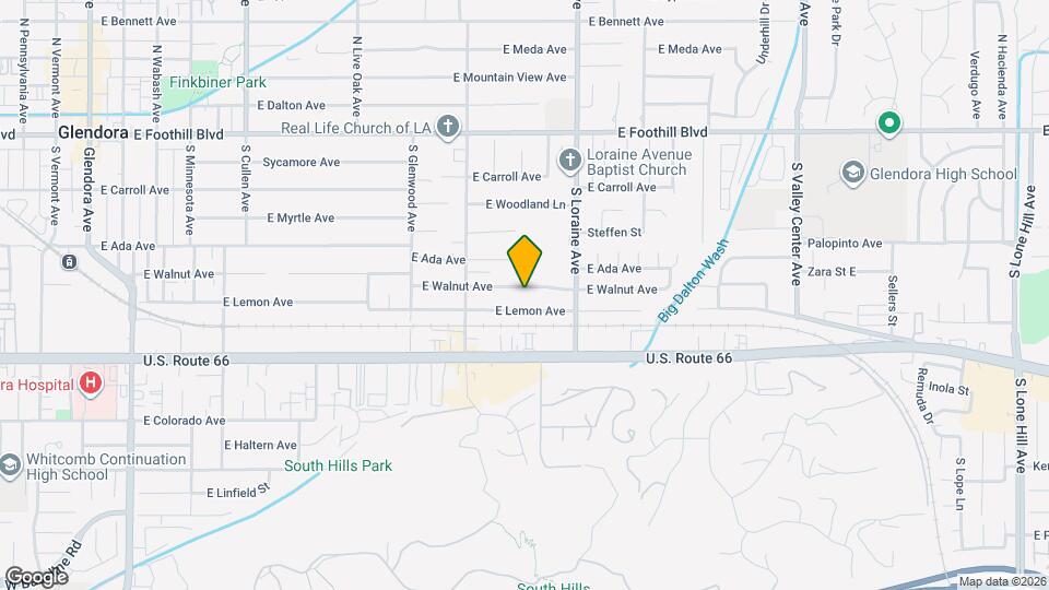 1002 E Walnut Ave Map and Location Details