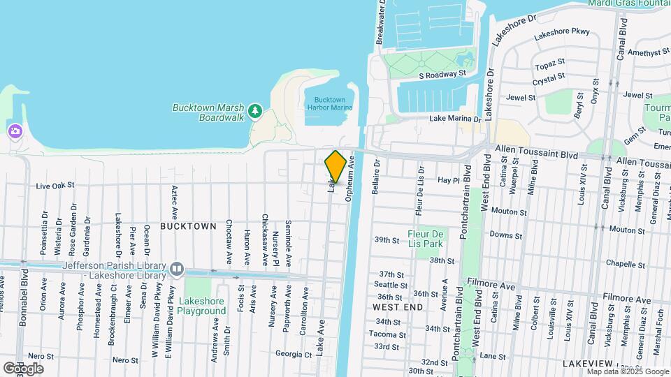 116 Live Oak St Map and Location Details