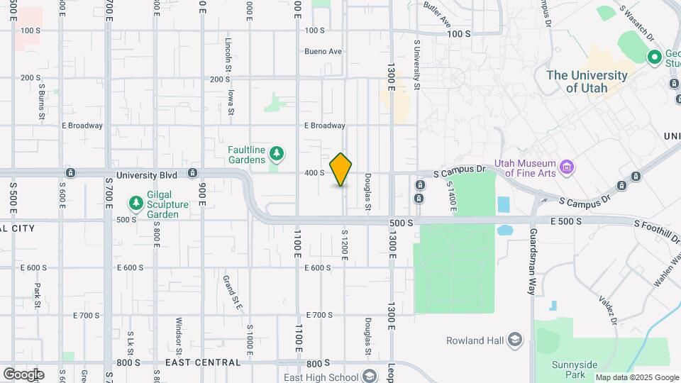 430 S 1200 E Map and Location Details