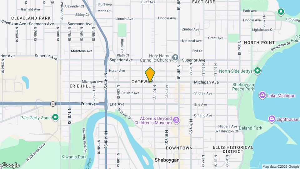 1009 Michigan Ave Map and Location Details