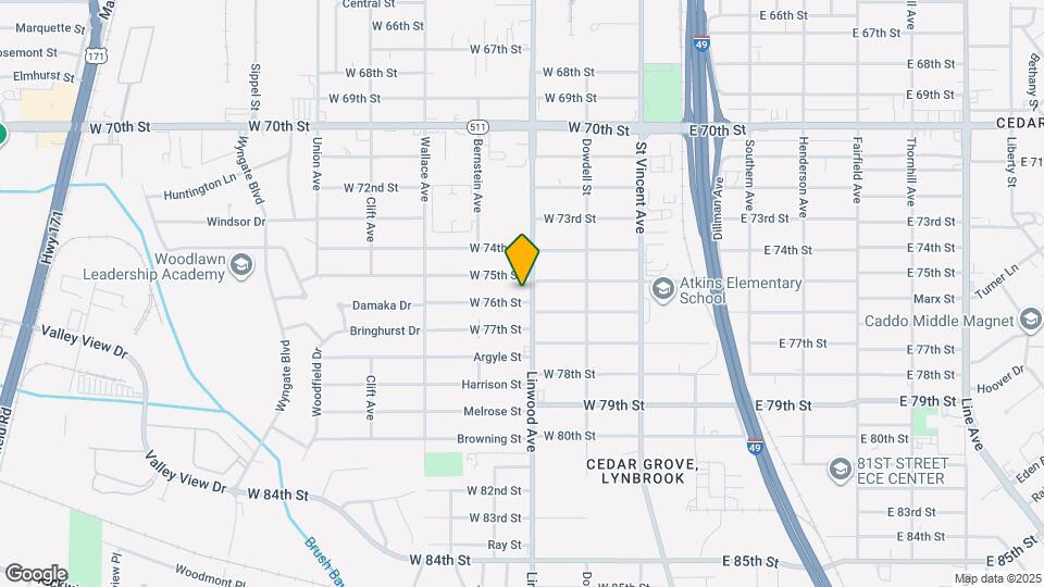 405 W 76th St Map and Location Details