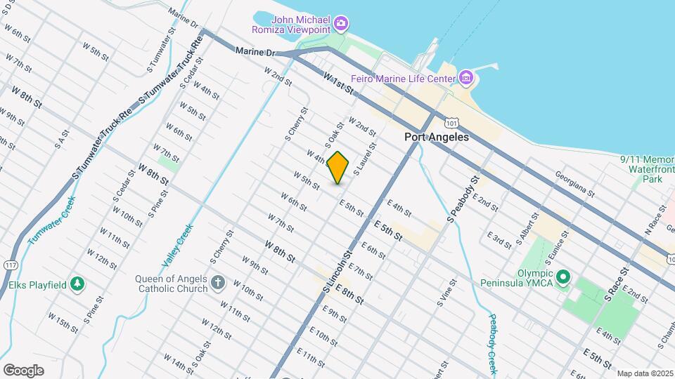 402 S Laurel St Map and Location Details