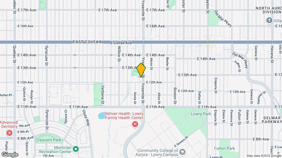 1217 Yosemite St Mapa y Detalles de la Ubicación