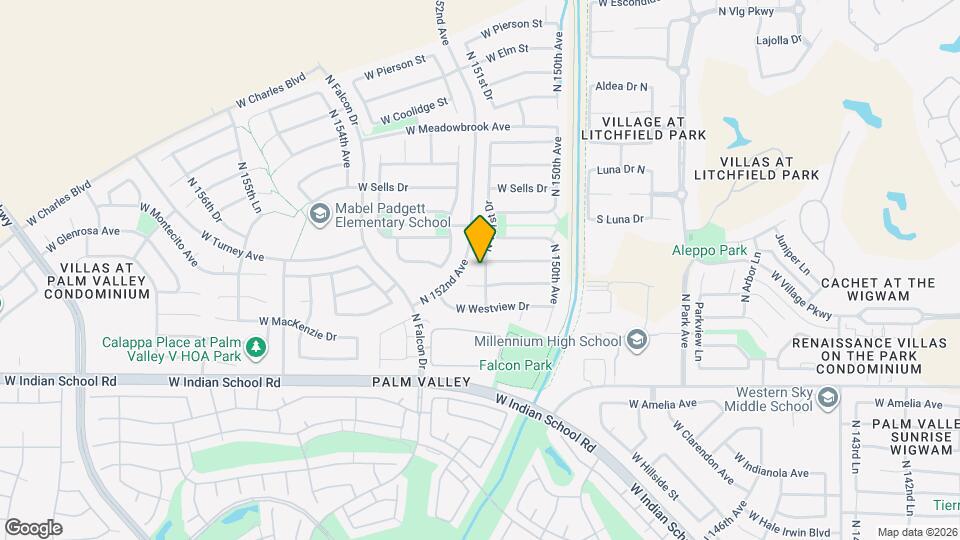 15179 W Montecito Ave Map and Location Details