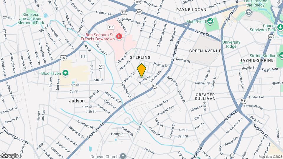 214 Averill St Mapa y Detalles de la Ubicación