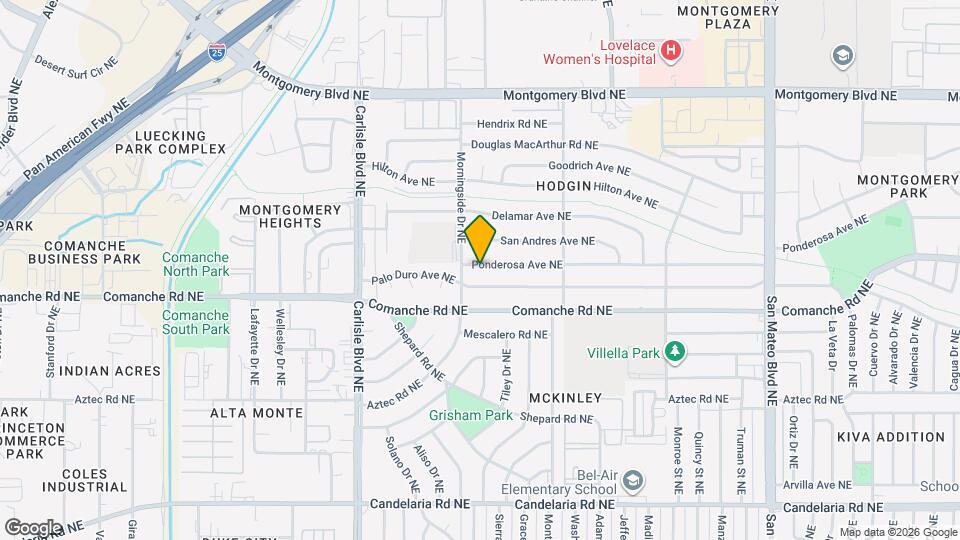 4012 Ponderosa Ave NE Map and Location Details