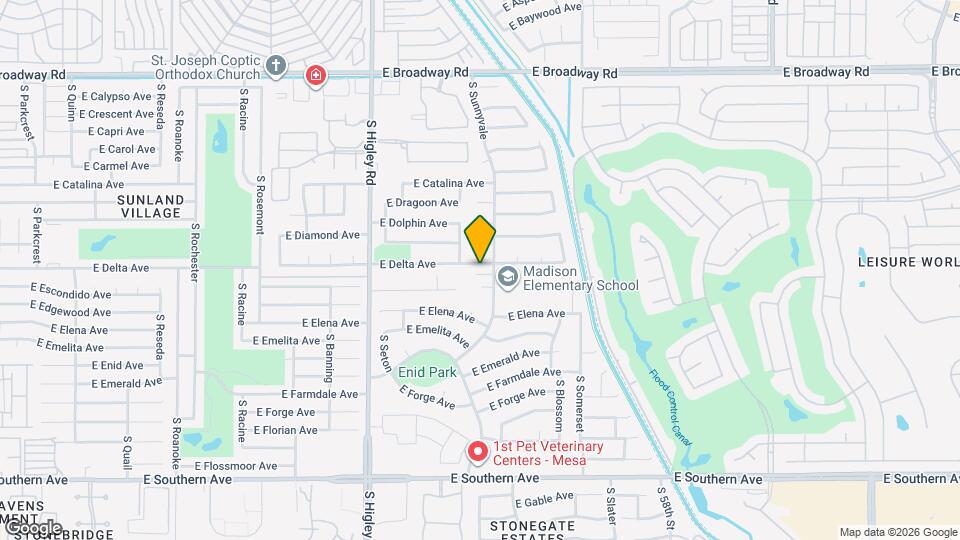 5419 E Delta Ave Map and Location Details