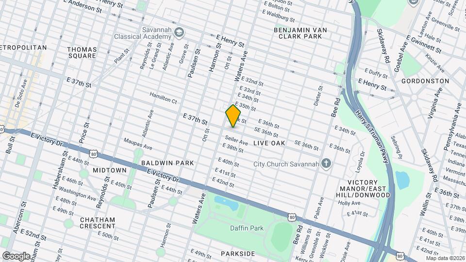 1122 1/2 E 37th St Mapa y Detalles de la Ubicación