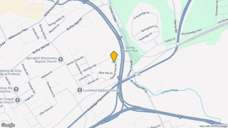 947 Spring Park Rd Map and Location Details