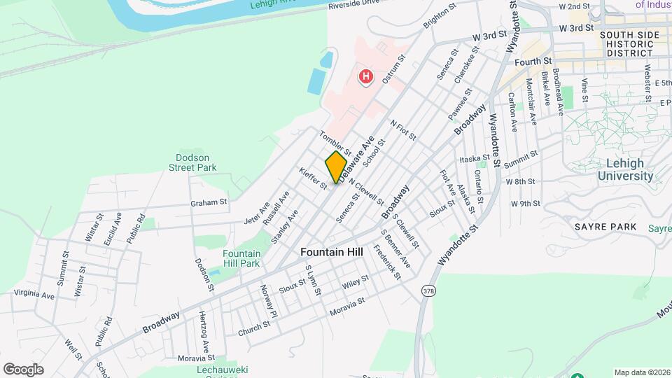 1024 Delaware Ave, Unit 1st Flr Map and Location Details