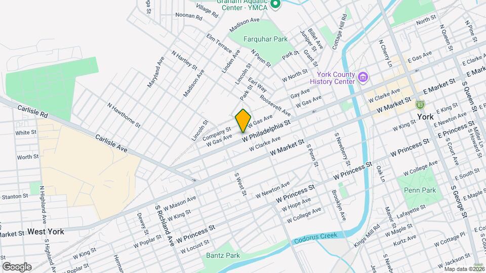545 W Philadelphia St Map and Location Details