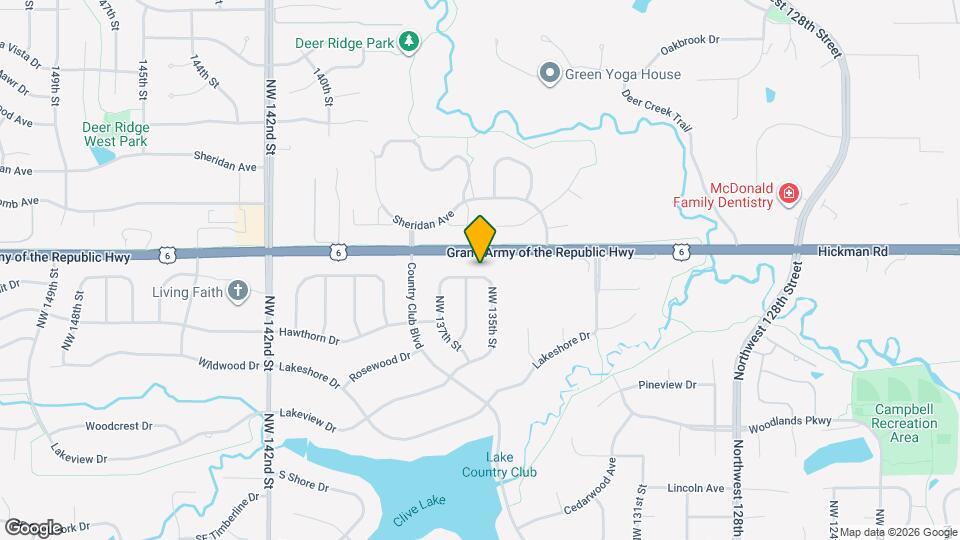 13585 Summit Dr Map and Location Details