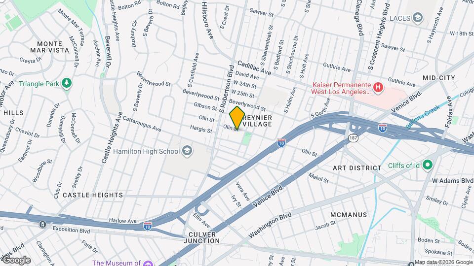 8920 Olin St, Unit B Mapa y Detalles de la Ubicación