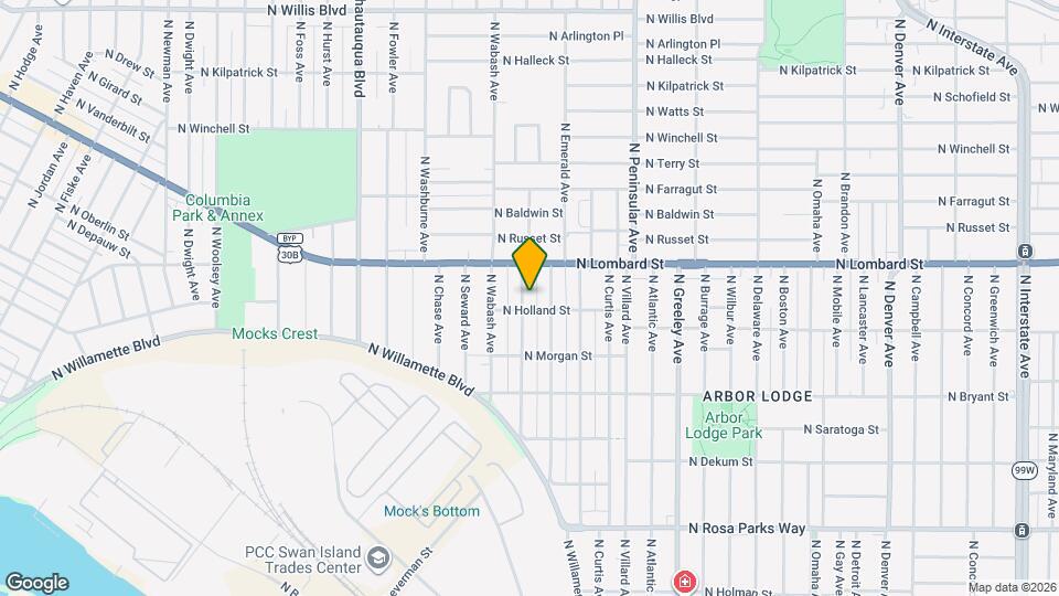 7318 N Vincent Ave Map and Location Details