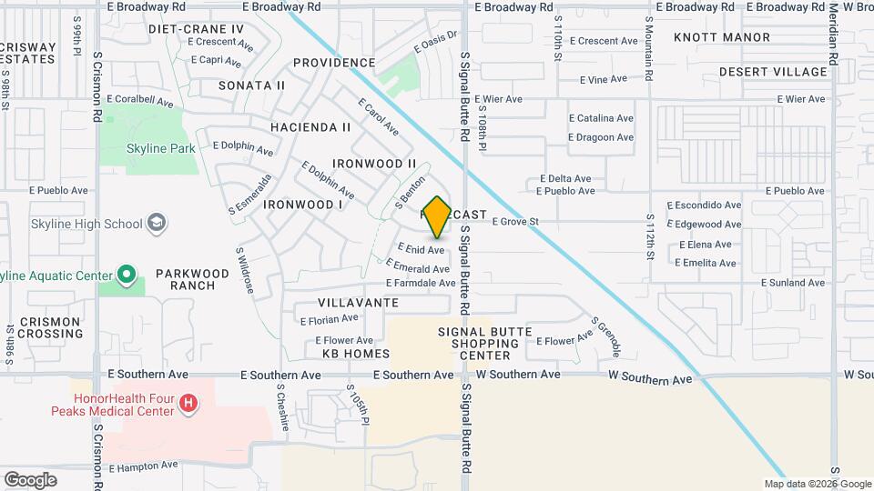 10728 E Enid Ave Map and Location Details