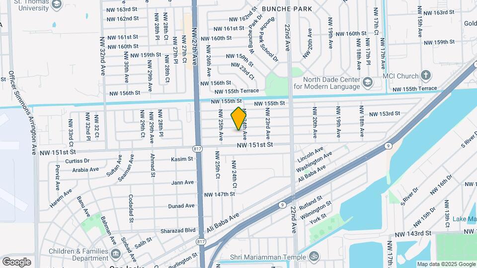 2421 NW 152nd St Map and Location Details