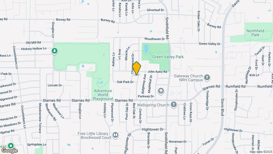 7609 Red Oak St Map and Location Details