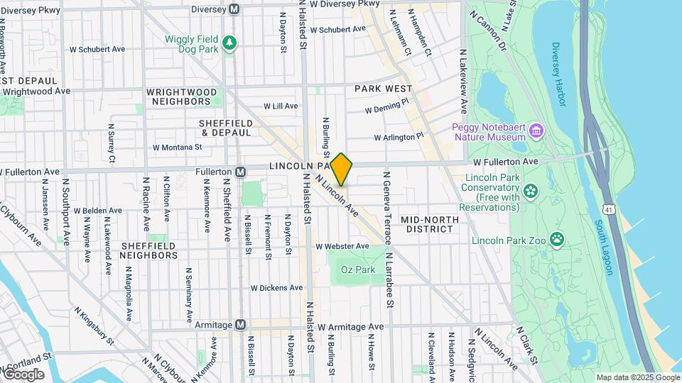 2301 N Lincoln Ave, Unit 1 Map and Location Details