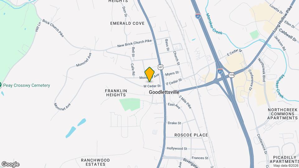 203 W Cedar St Map and Location Details