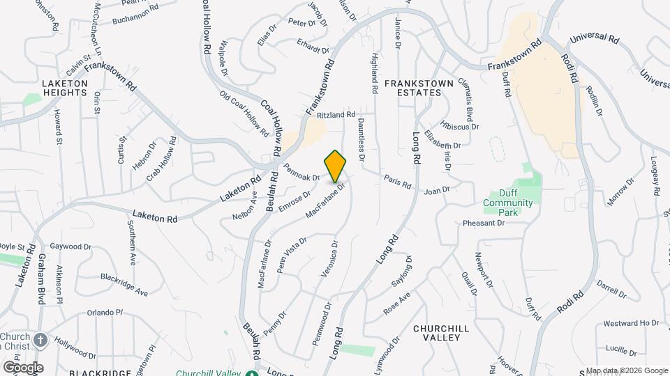 118 Macfarlane Dr Map and Location Details