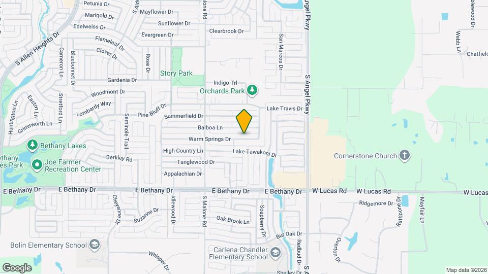 1629 Warm Springs Dr Map and Location Details