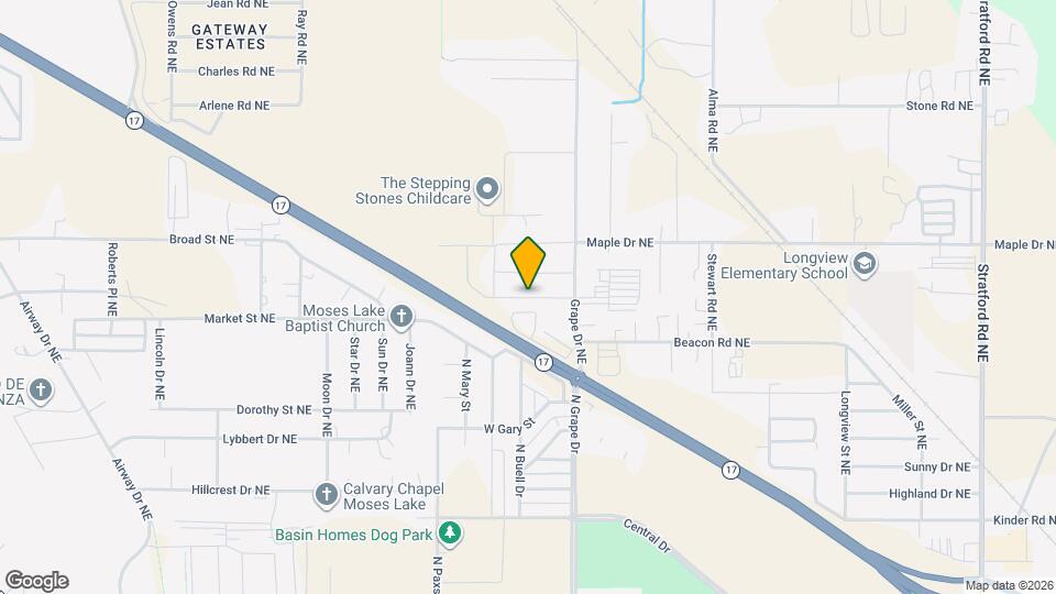 1032 Sequoia Rd Map and Location Details