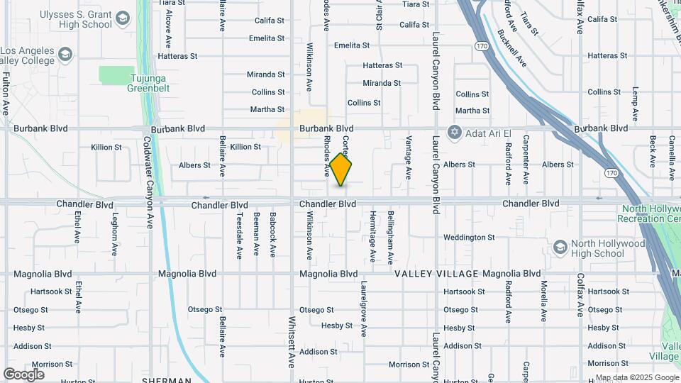12345 Chandler Blvd Map and Location Details