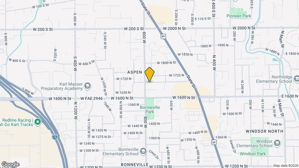 771 W 1700 N Map and Location Details