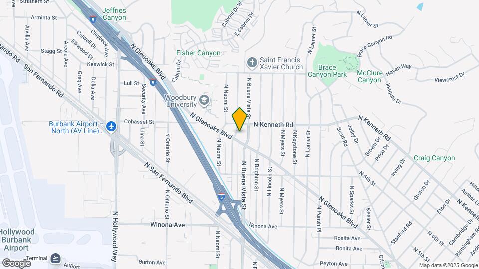 2906 N Frederic St Mapa y Detalles de la Ubicación