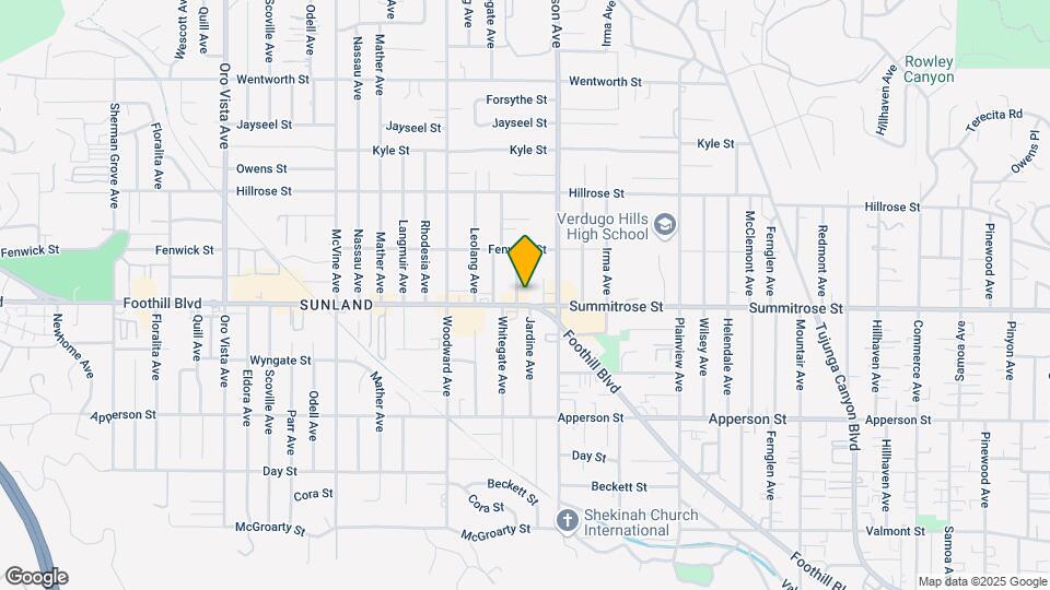 10512 Jardine Ave Map and Location Details