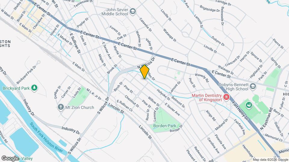 1237 Holyoke St Map and Location Details