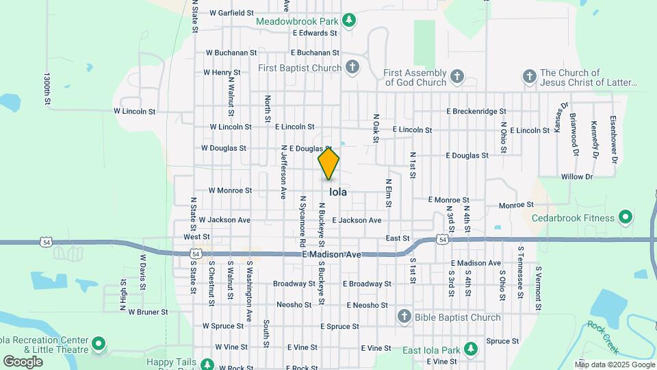301 N Buckeye St Map and Location Details