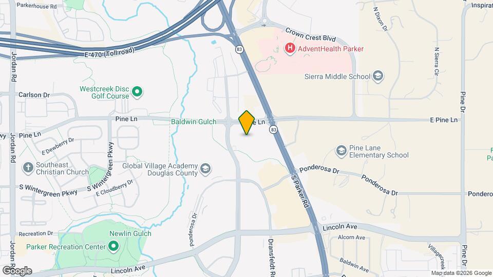 Pine and Parker Map and Location Details