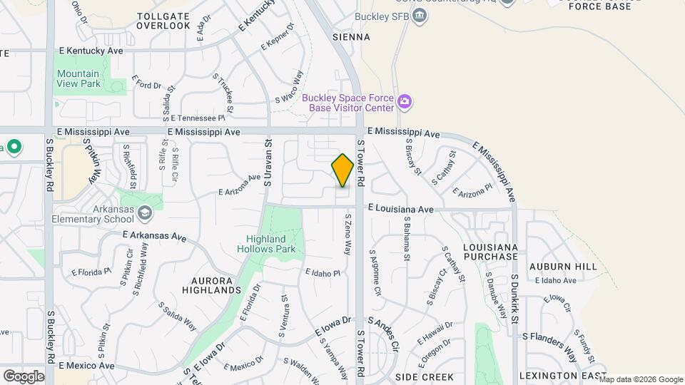 1295 S Zeno Cir Map and Location Details
