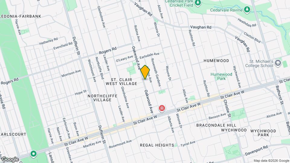 235 Oakwood Ave Map and Location Details