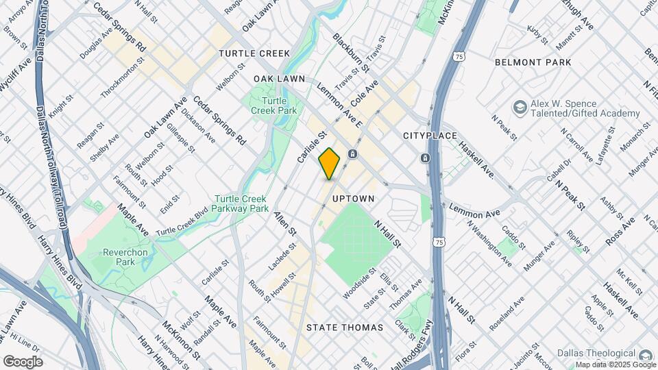 3227 McKinney Ave Map and Location Details